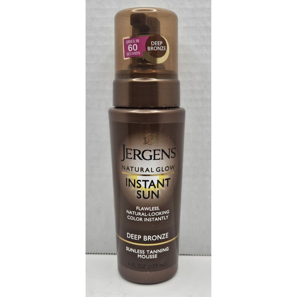 Jergens Natural Glow Instant Sun Sunless Tanning Mousse Light Bronze 6 Oz New